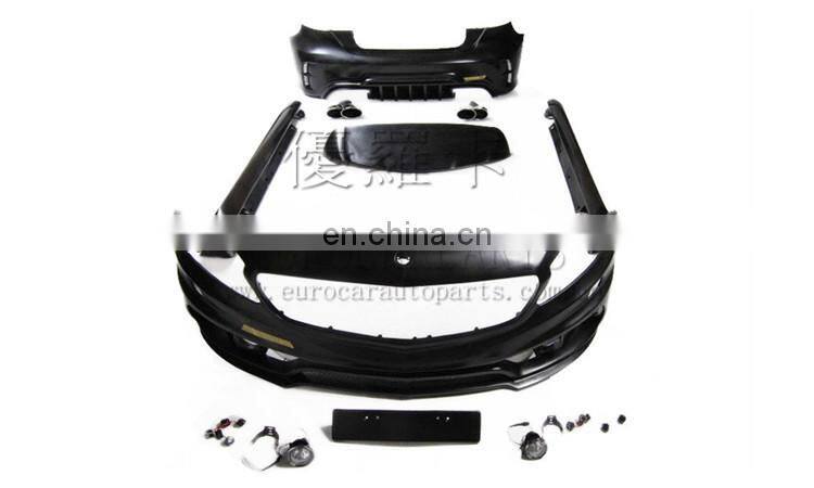 W176 body kits fit for MB A-class A180 A250 A300 to W176 black bison WD style body kits for A45 body kits