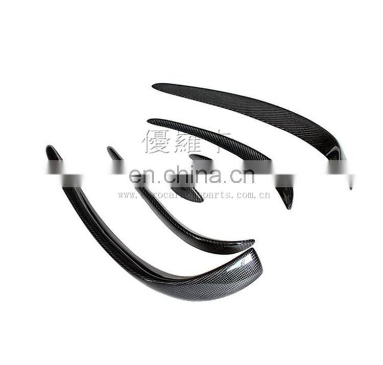Carbon finber front bumper canard for C class w205 carbon front bumper fins Carbon fiber decoration parts for w205 C63 2017 2016