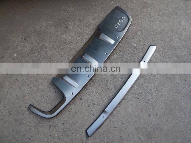 Stainless Steel Front and Rear Skid Plate bumper protector for Jeep Compass 2017 +