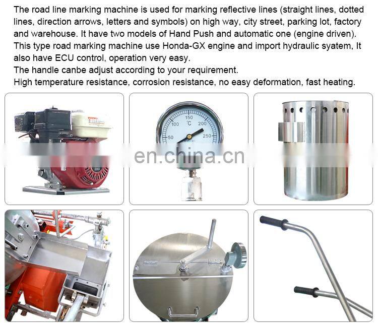 Hongda Engine Walk-up Cold Spray Automatic Cold Paint And Thermoplastic Road Marking Machines Price For Sale