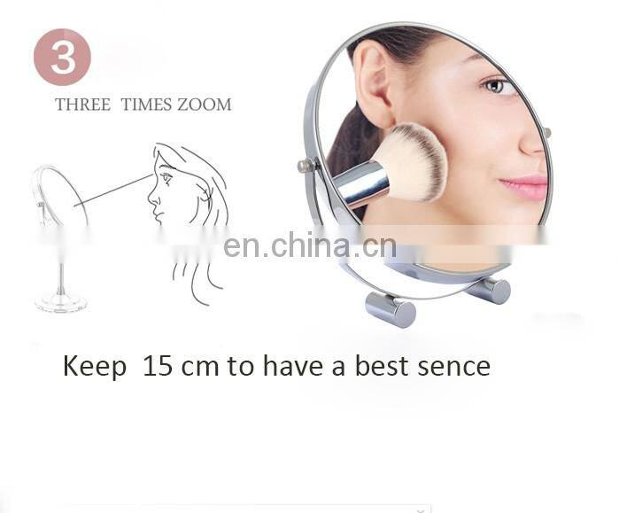 17 cm standing chrome plated bathroom mirror