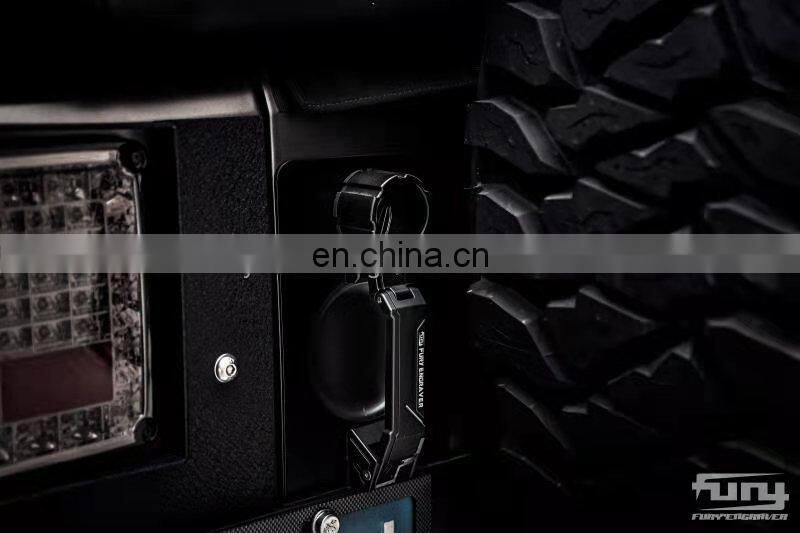 5pcs Aluminium Handle  for Jeep wrangler JK accessaries 2007+ 4 Doors Black/Sliver from Maiker offroad