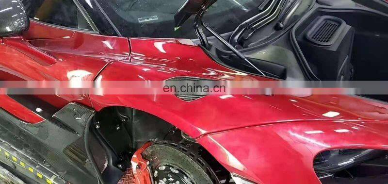 Runde TOPCA Style Carbon Fiber And Fiberglass Material Bumper Engine Hood Body Kits For 2017-2019 Mclaren 720s Upgrade