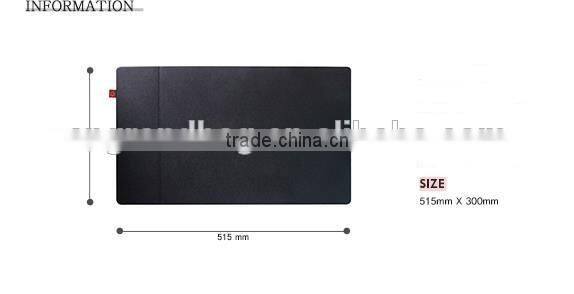 high quality genuine leather rectangle shape desk pad mouse pad place mat