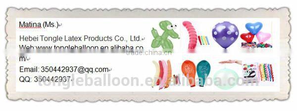 100% natural latex toy rocket balloon