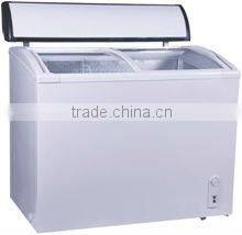 Ice cream display freezer deep freezer refrigerator with light box