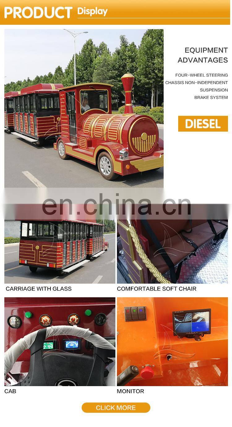 China top manufacturer attraction tourist diesel road train for sale