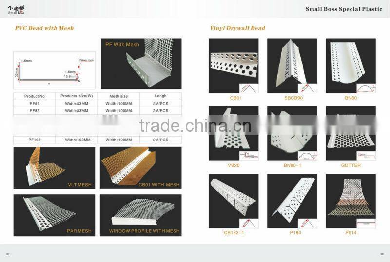 pvc daywall corner bead