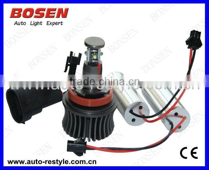error free,error decoder inside 10w 4leds cree chip headlight H8 E92 error free angel eyes LED marker