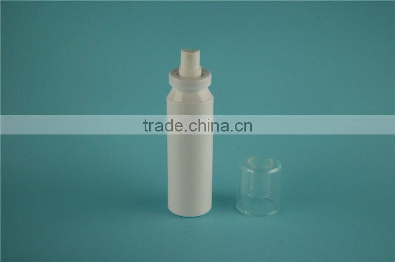 China supplier cosmetic packaging pet crimp bottle with mist sprayer free samples