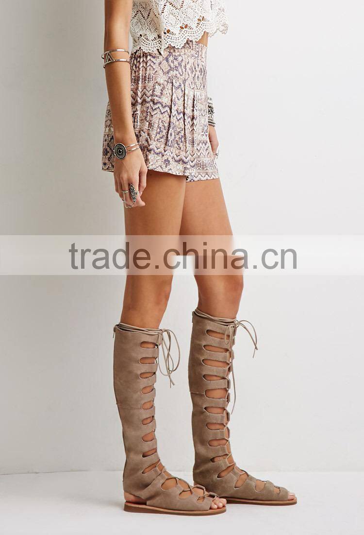 2015 china manufacturer customized latest design casual women print shorts