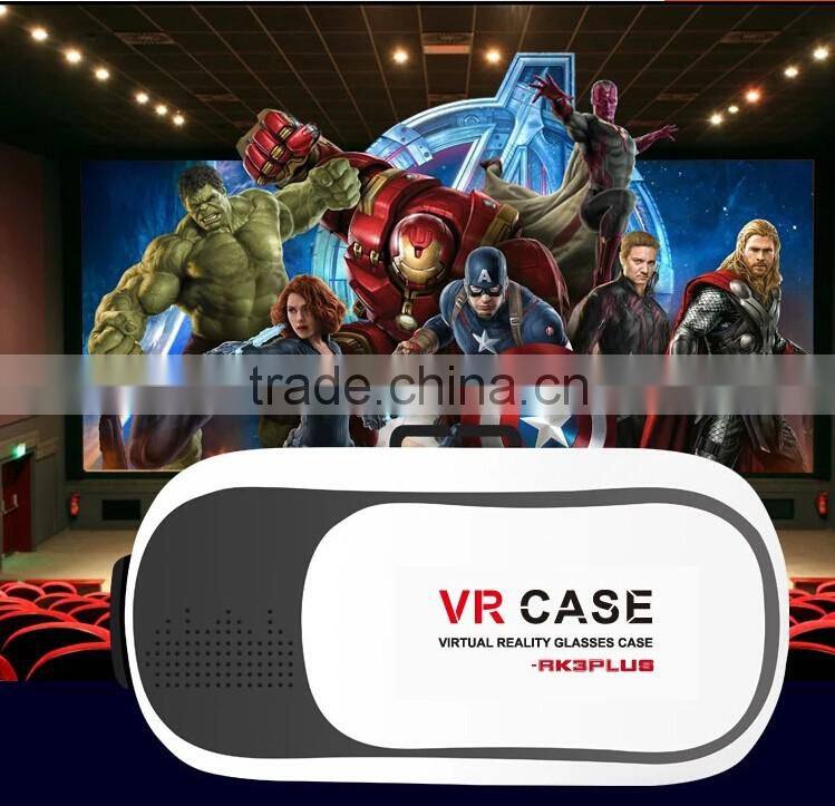 VR Case BOX Google Virtual Reality 3D Glasses Head-mounted 3D Video Movie Game Glasses for iPhone Samsung 3.5-6.0 inch Smart Pho