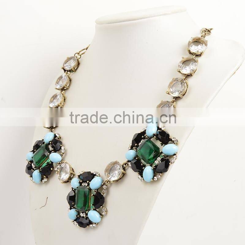 Kundan Jewellery Statement Necklace Jewelry Semi Precious Stone Necklace