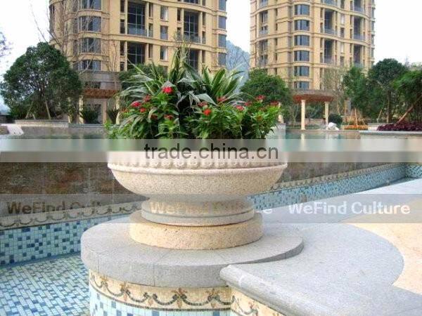 Big Outdoor Garden Stone Flower Pots