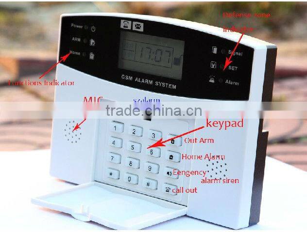 Hot sale burglar alarm OEM/ODM Business/Home GSM Alarm System control panel YL-007M2B