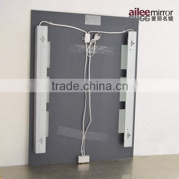 lighted heated bathroom mirror fashionable cheap round magnifing cosmetic mirror