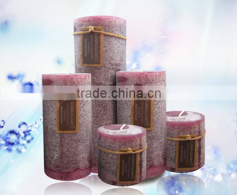 Rustic Pillar Candle , Aroma Candle, Multi-Color Candle, Gift Candle, Decorative Candle Factory, , Jeff:+18332087698