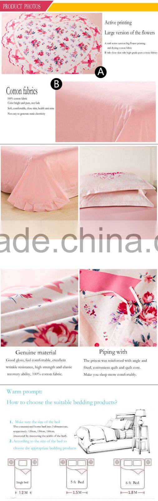 2015 Popular chinese queen bedding set