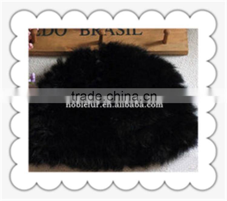2015 elegant and graceful plain solid color rabbit fur beanie hat