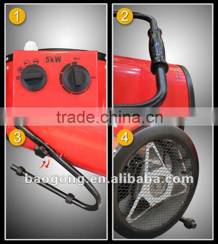 5000w Round Type Hot air forced electric heater