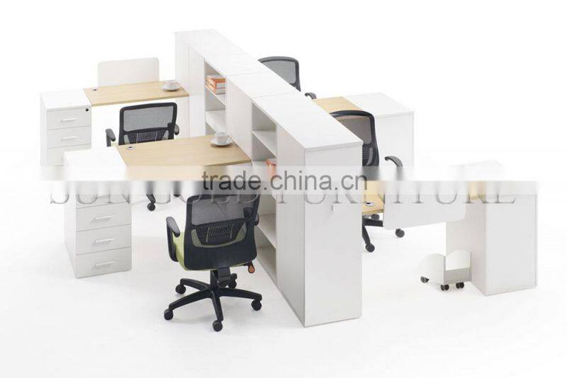 Classic Small Wooden Office Workstation with Fabric made ( SZ-WS358)