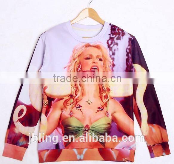 3d full printing high quality sweatshirt