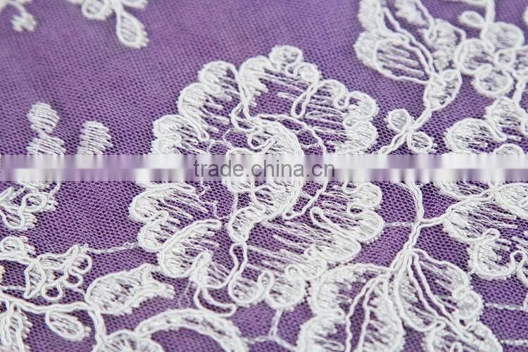 wholesale cheap guipure embroidery lace curtain fabric china supplier factory in 2016