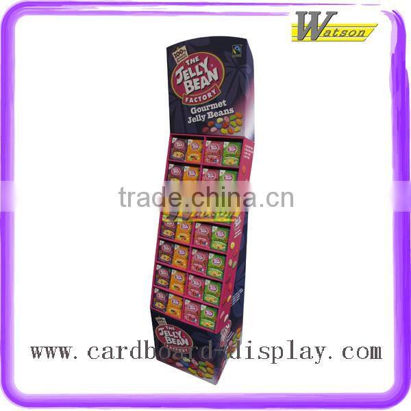 Promotion Supermarket Paper Floor Stand Compartment Display
