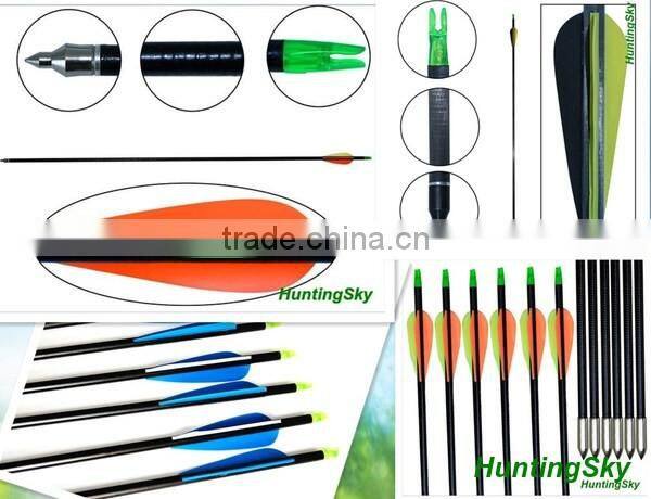 Wholesale Archery Arrows Larp Arrow Fiberglass Arrow For Compound Bow Hunting