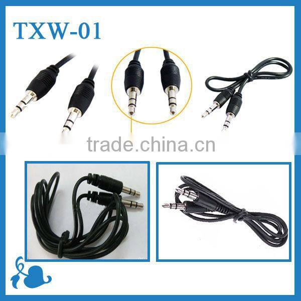 Universal 3.5mm to 3.5mm Bent L Audio Cables for Studio/Solo/Pro/Mixr