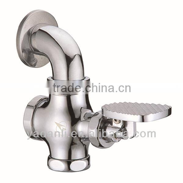 one piece toilet flush valve with connector F306