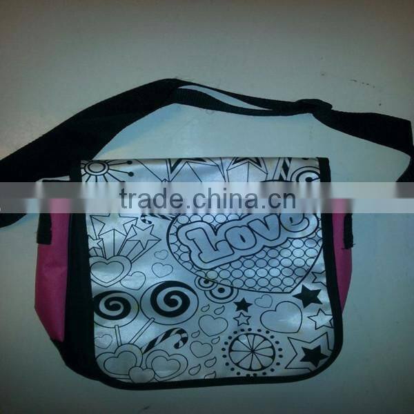 Double Velcro Kids Single-Shoulder Bag