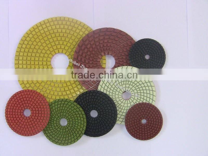 Resin Bonded Sunflower Polish Floor Concrete Wet Dry Diamond Pad