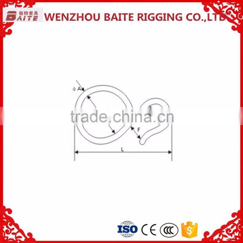 Steel Electric galvanized pipe "s" hook in china manufacturer rigging hardware