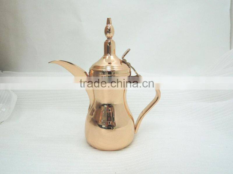 5 size for choice stainless steel Arabic Dallah coffee pot with golden or silver coating
