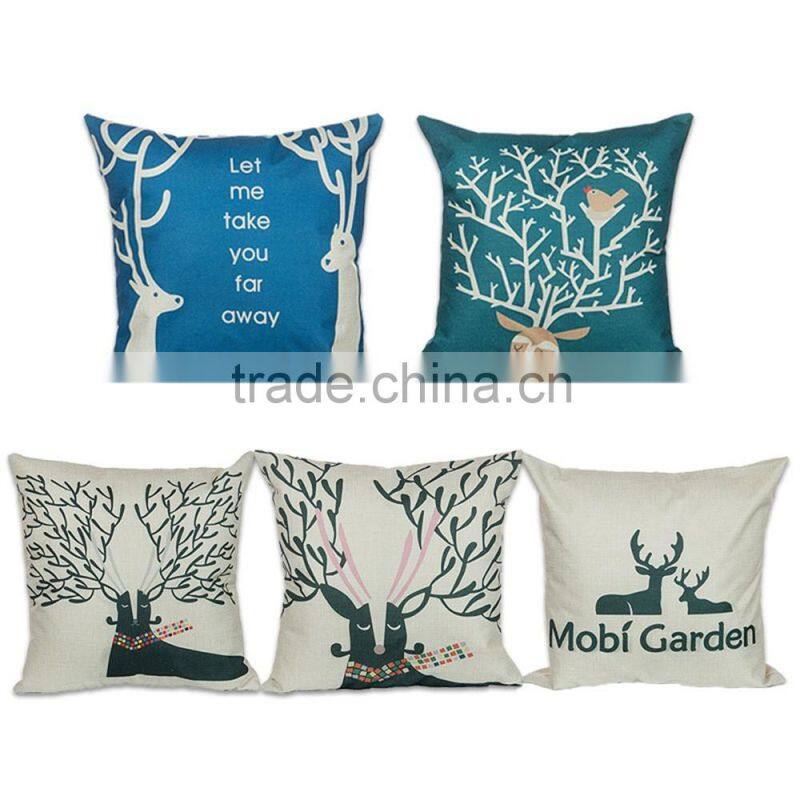 cheap digital printed decorative throw pillow