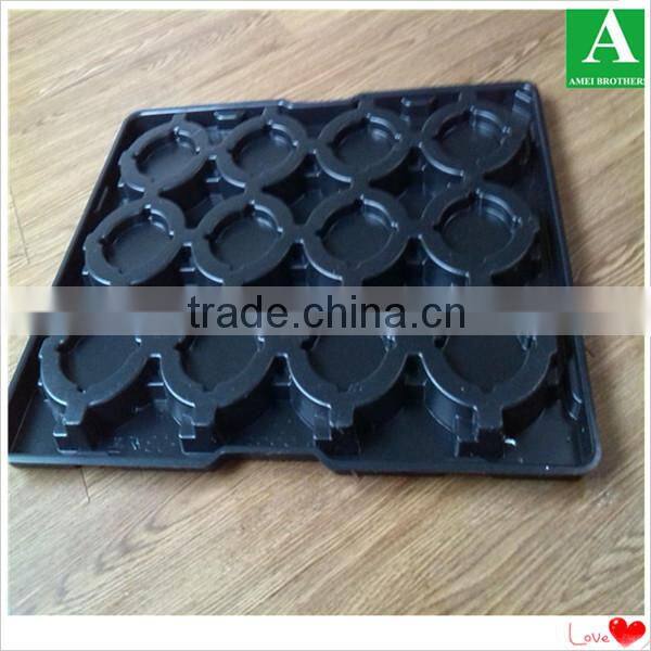 Custom made vacuum thermoform white PP carpet