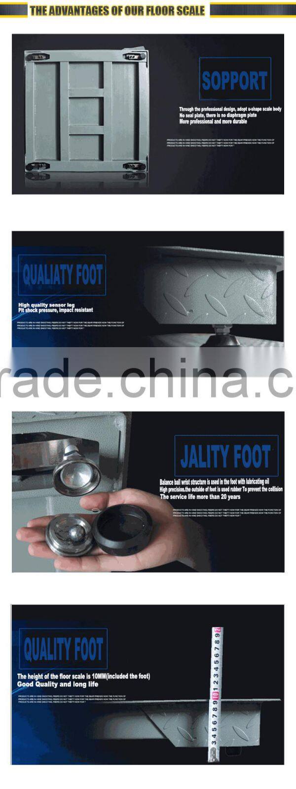 Industry ultra low digital platform weighing scale for industrial