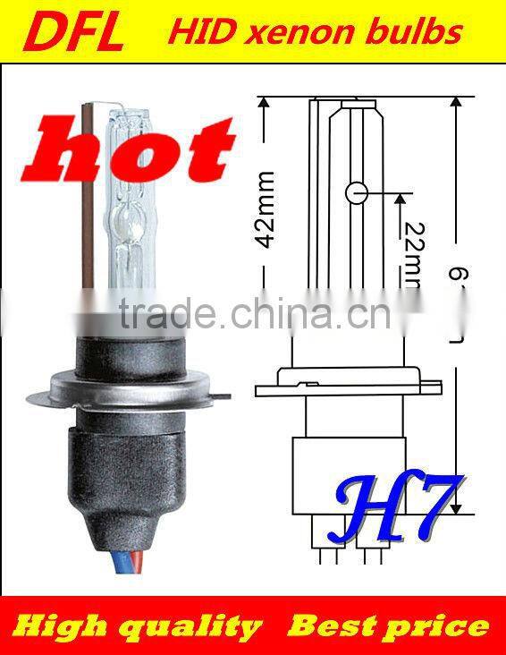 VIP competitive price single beam H7 HID Xenon Lamp high quality 55W 75W 3000k 4300k 6000k