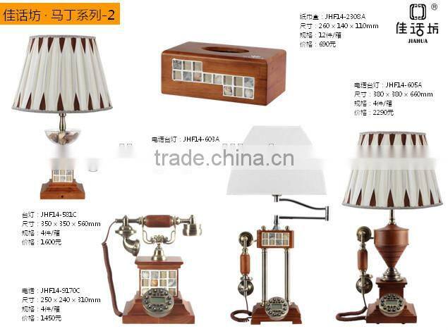 Glass Mosaic shell wood tissue box for decoration