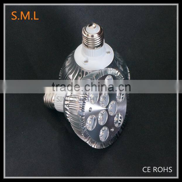 2016 Hot !!! AC85-265V 9W led par30 light/9W par30 led spotlight/led par light