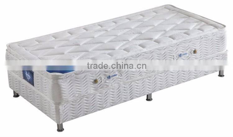 White Knitted Fabric Euro Spring Mattress