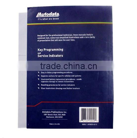 Original Good Paper key programming and service indicators book auto key programmer book