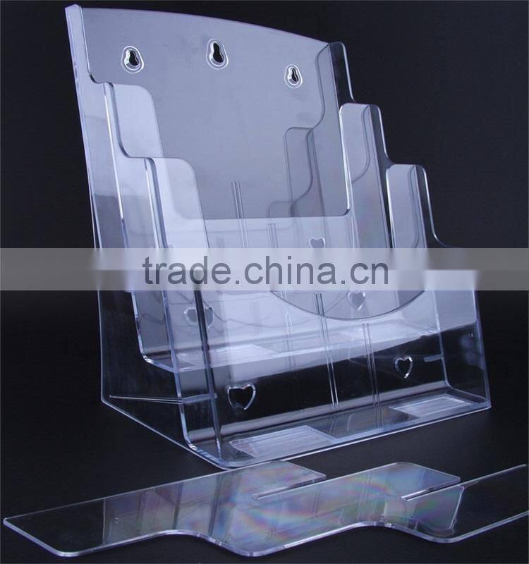 Clear Acrylic File Shelf for Office Supplies