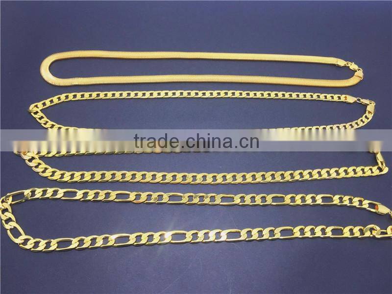 2016 Hot Sale Fashion Jewelry High Quality Gold Plated Chain Necklace