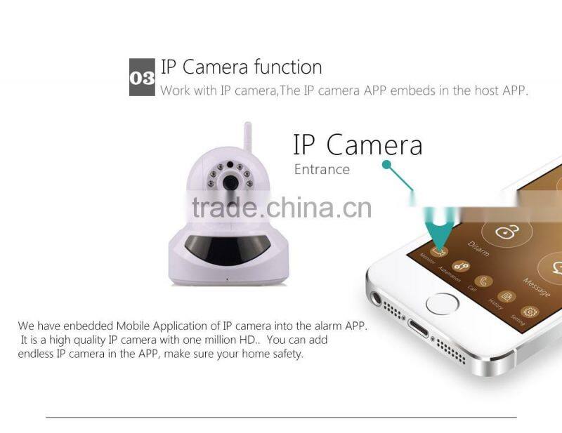 2016 KERUI high-tech wifi anti-burglar gsm security wireless smart security alarm system