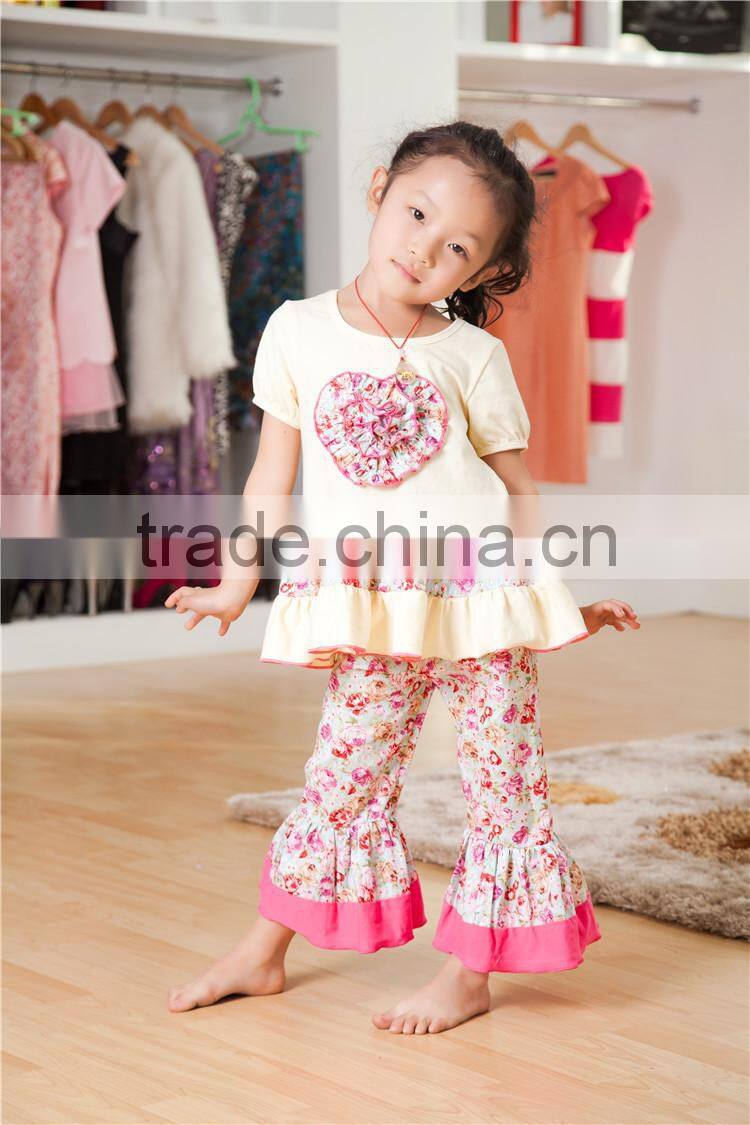 Kaiya kids clothes set wholesale the clothes with love set kids clothes ,boutique girls clothing