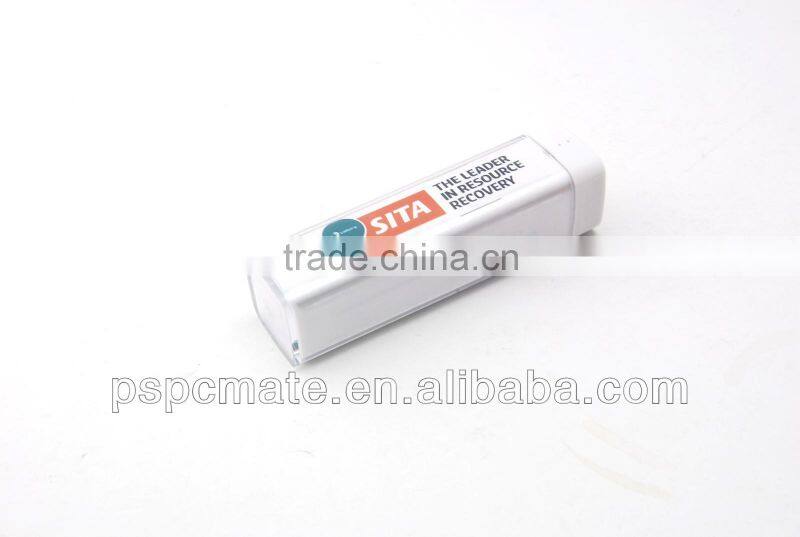 Lipstick 2200mah power bank portable charger for Samsung HTC BB Moto cellphone