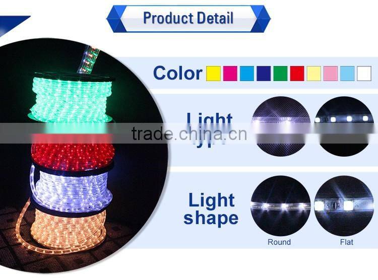 remote control RoHS led horizontal rope light