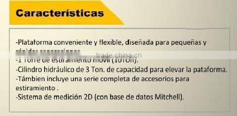mini banco para enderezado de chassis